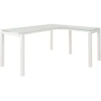 Baraga White L-Shaped Desk