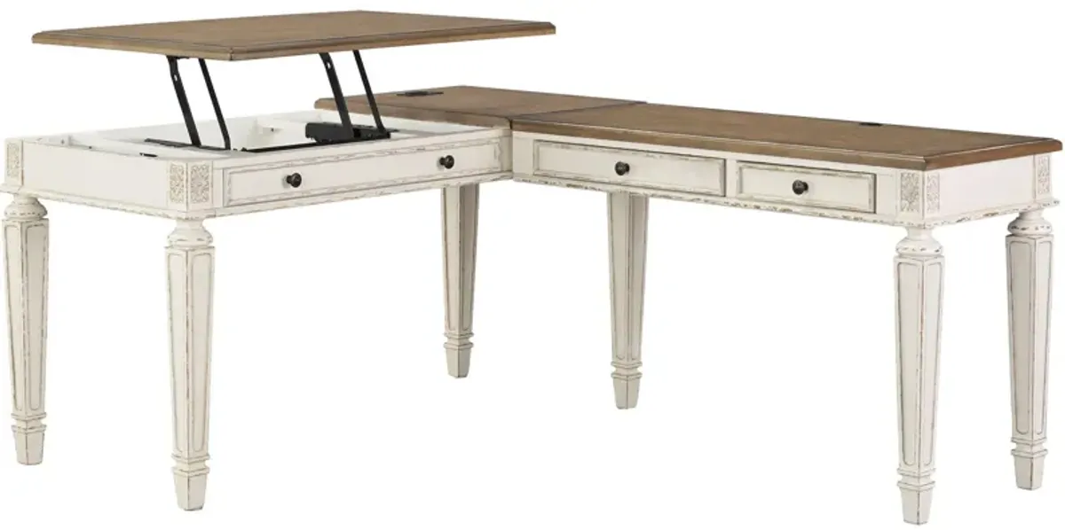 Ashley Furniture Realyn 2 Piece Lift Top Desk