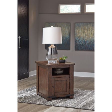 Budmore Brown End Table