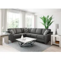 Cosmic Charcoal Sectional Sofa