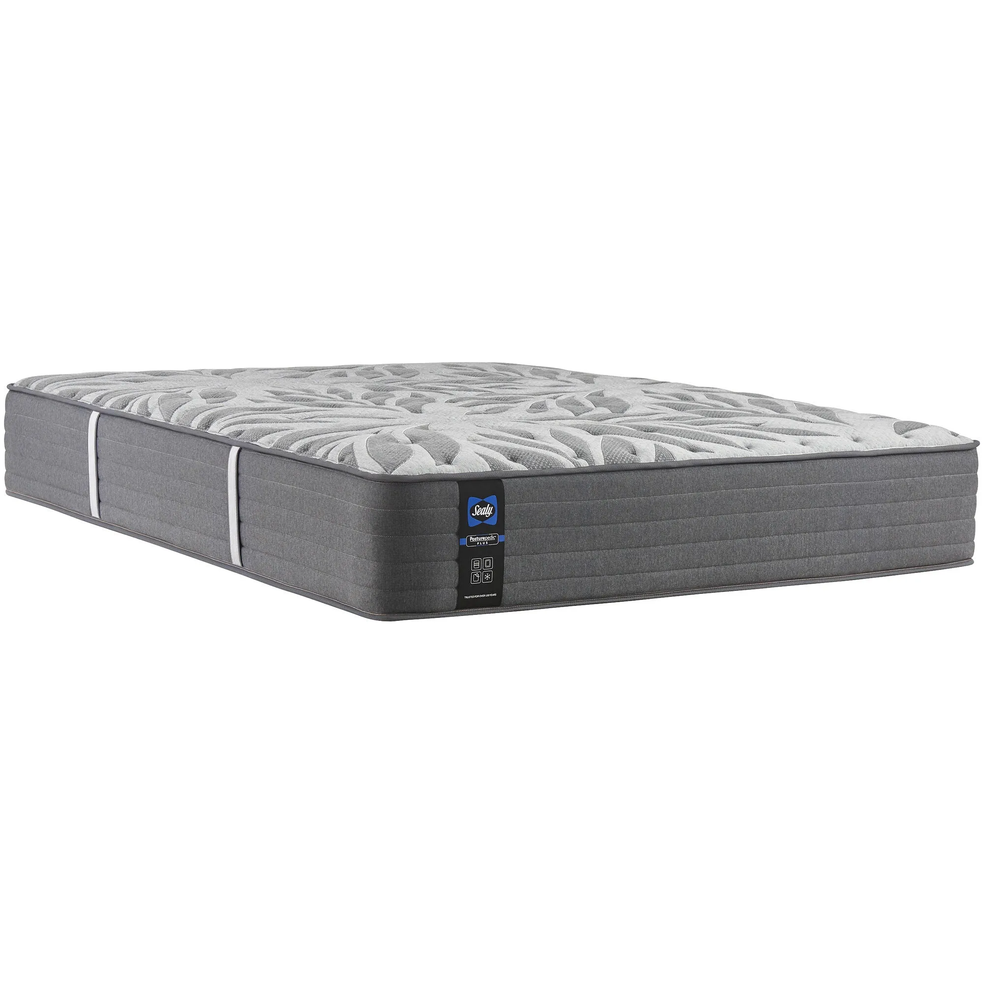 Sealy | Split California King Posturepedic Plus Opportune II Soft Mattress | Dark Gray