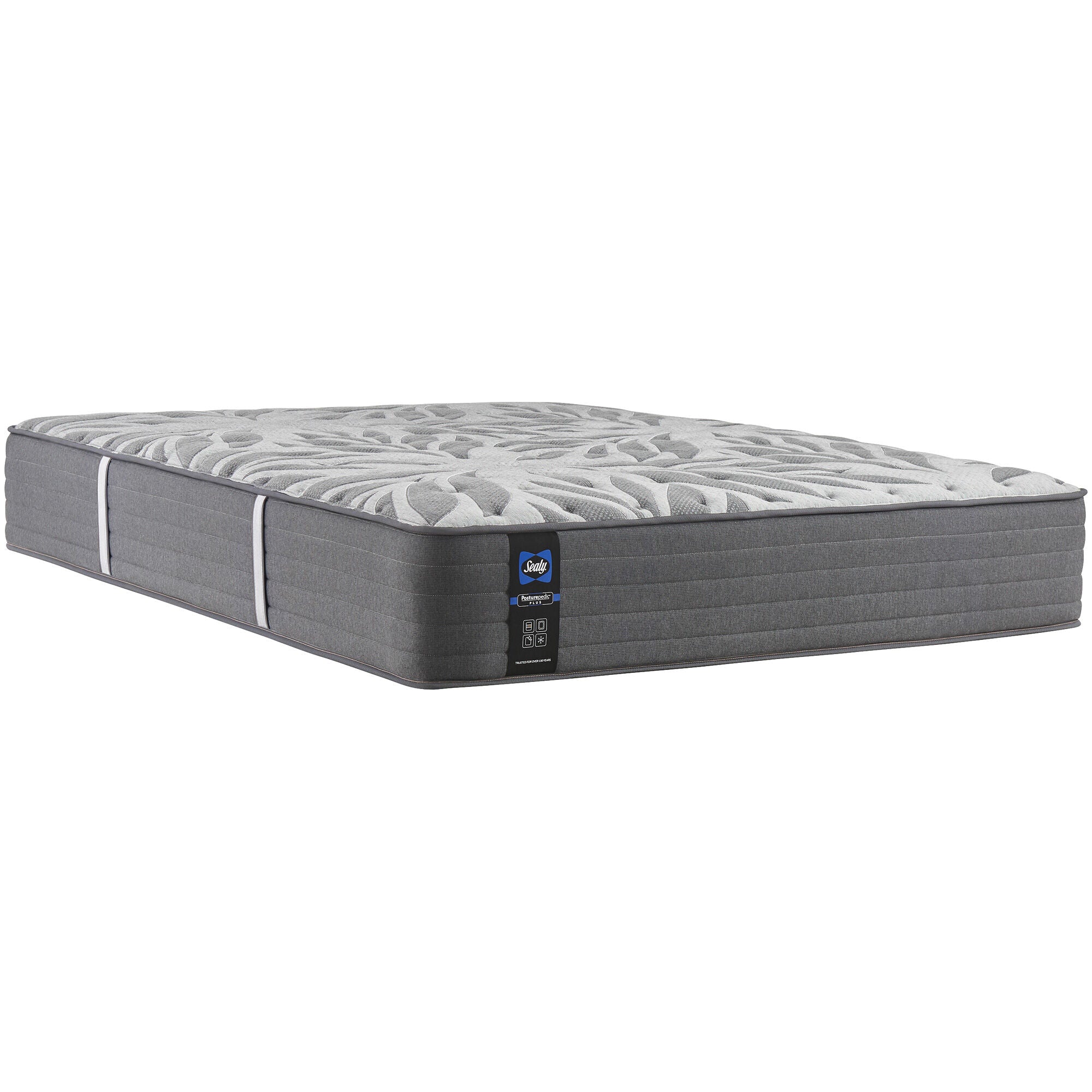 Sealy | Full Posturepedic Plus Opportune II Medium Mattress | Dark Gray