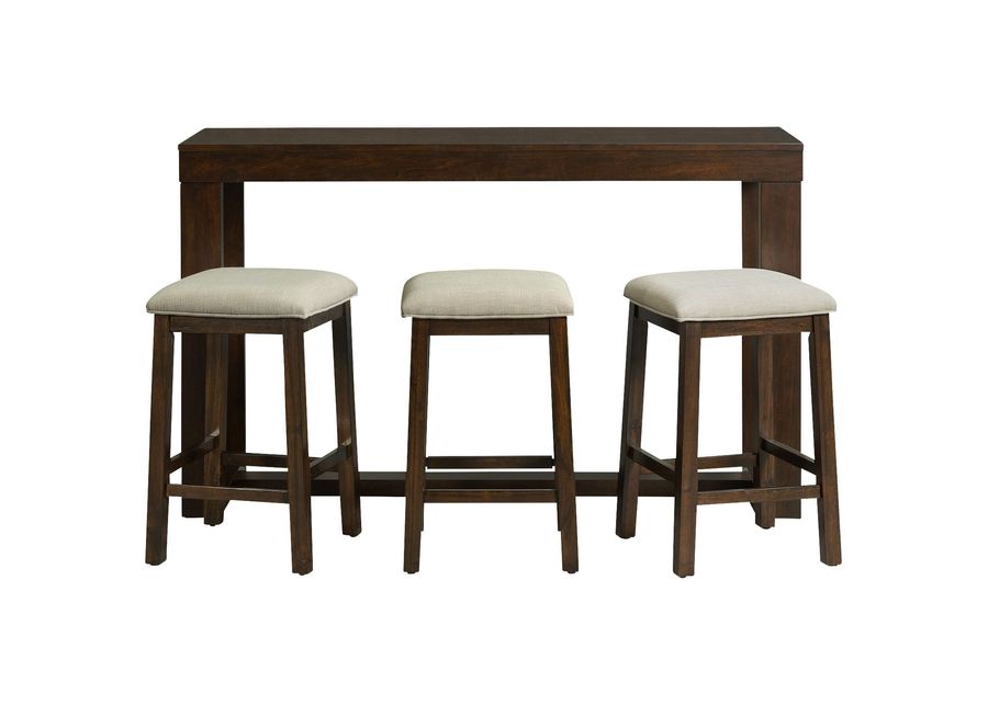 Elements | Hardy 4 Piece Bar Dining Set | Cherry