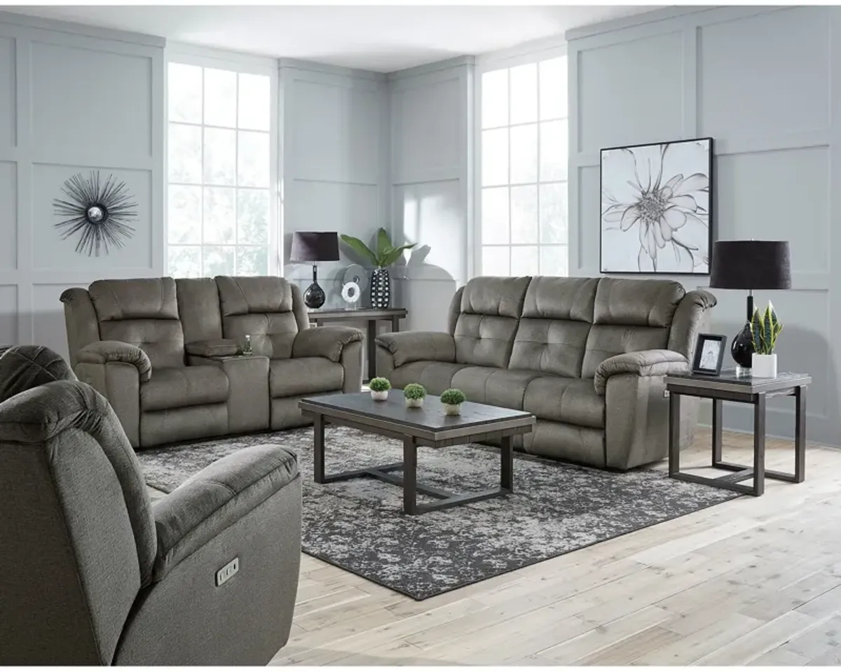 Vista Power Plus Reclining Console Loveseat