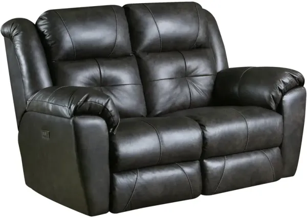 Southern Motion Vista Leather Power Plus Reclining Loveseat