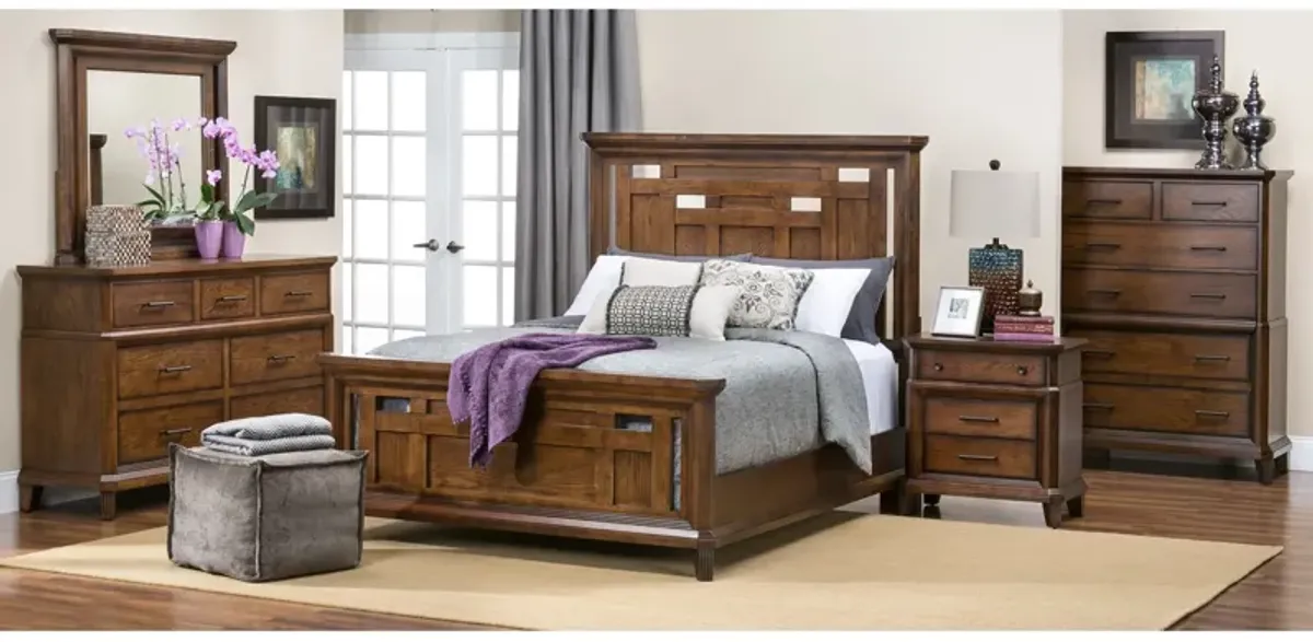 | King Acorn Hill 4 Piece Room Group | Brown