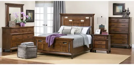 Acorn Hill Brown King 4 Piece Room Group