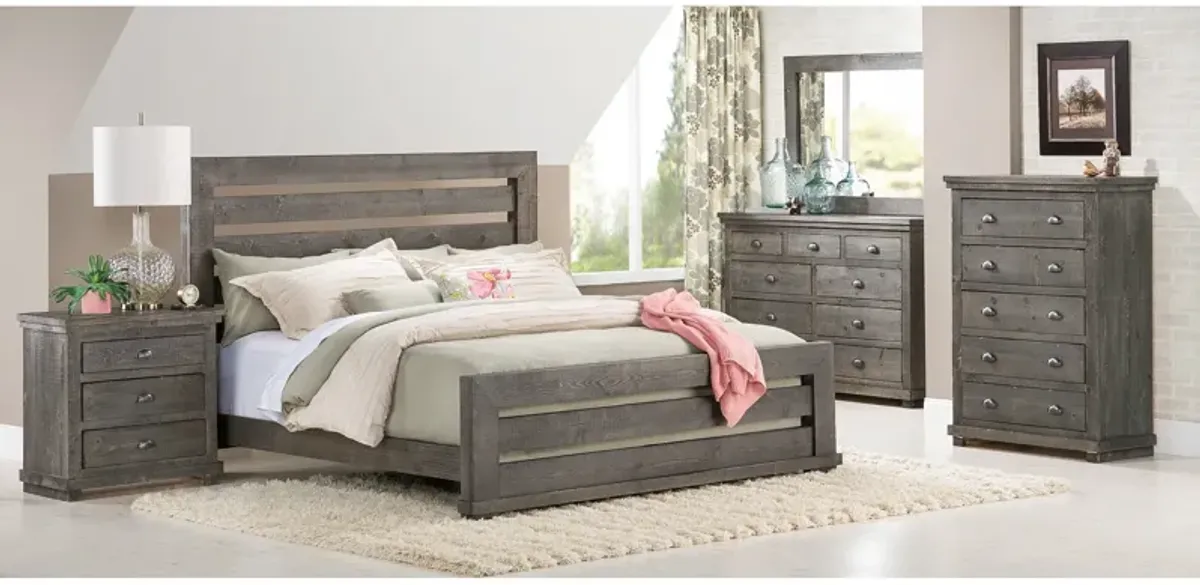 Willow Slat 4 Piece Room Group