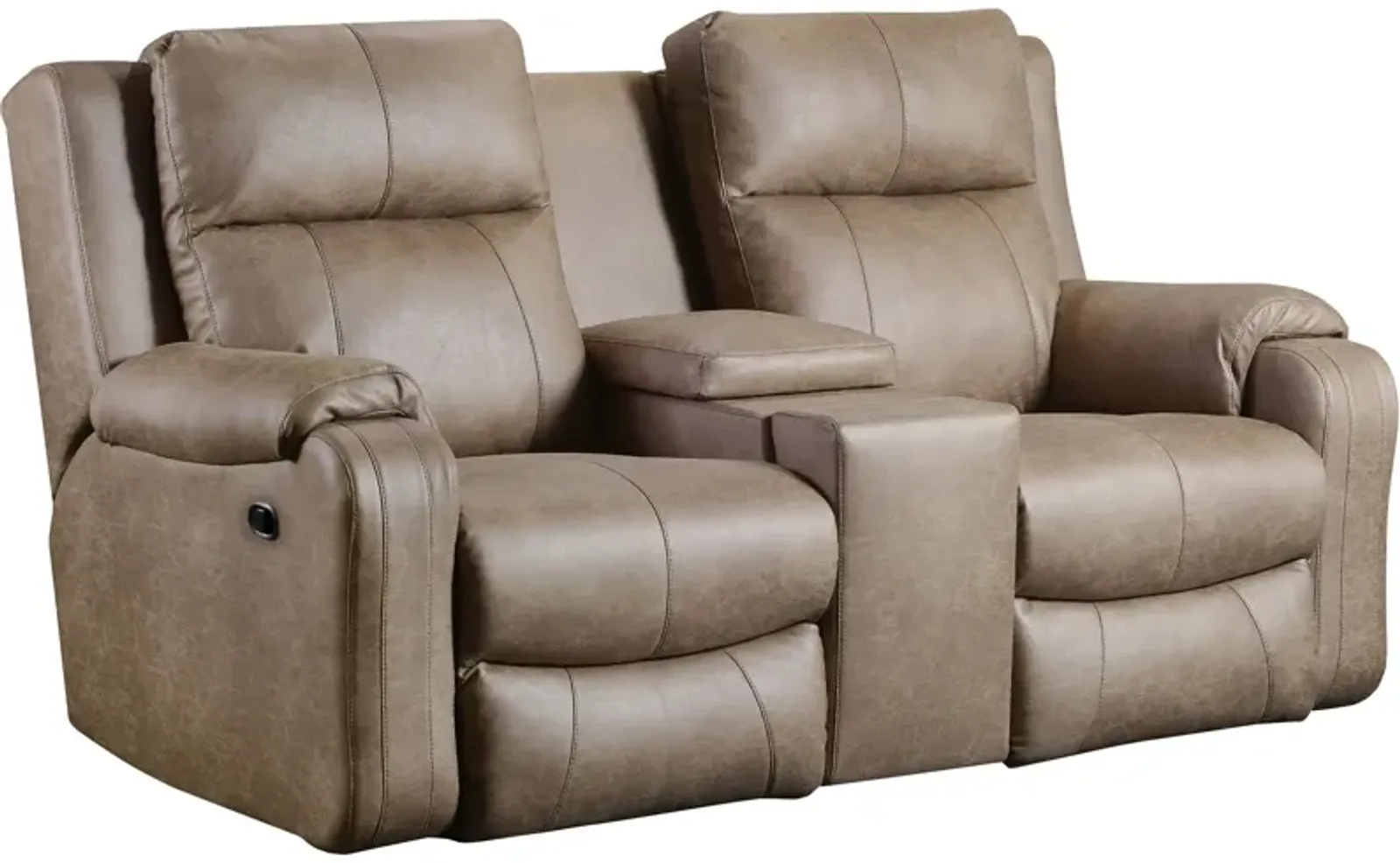 Contour Reclining Console Loveseat