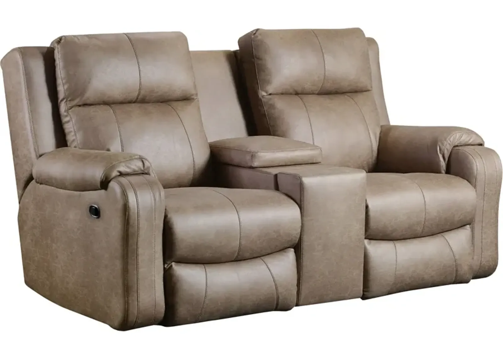 Contour Reclining Console Loveseat