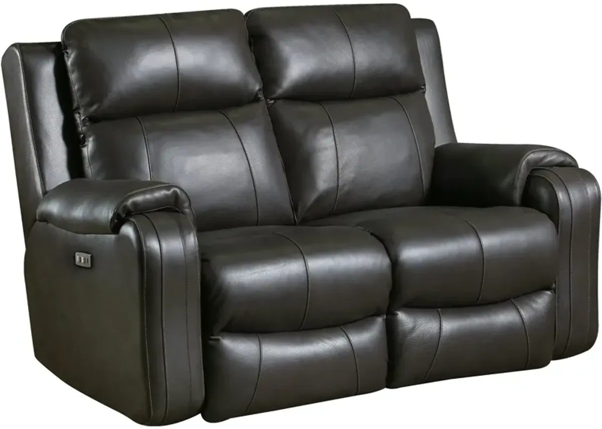 Contour Leather Power+ Reclining Loveseat