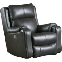 Contour Leather Fossil Power+ Rocker Recliner Chair