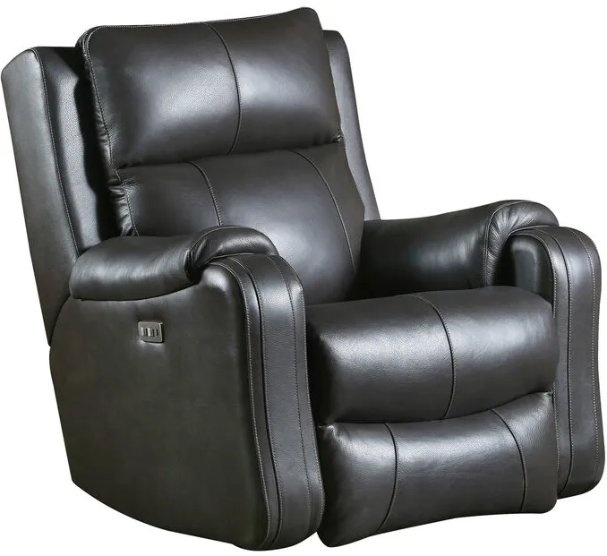 Contour Leather Fossil Power+ Rocker Recliner Chair