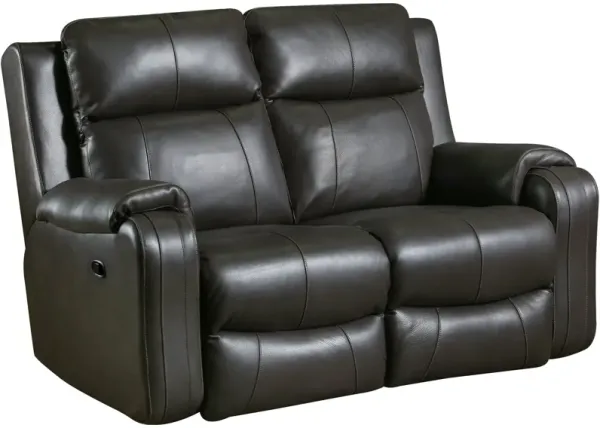 Southern Motion Contour Leather Reclining Loveseat