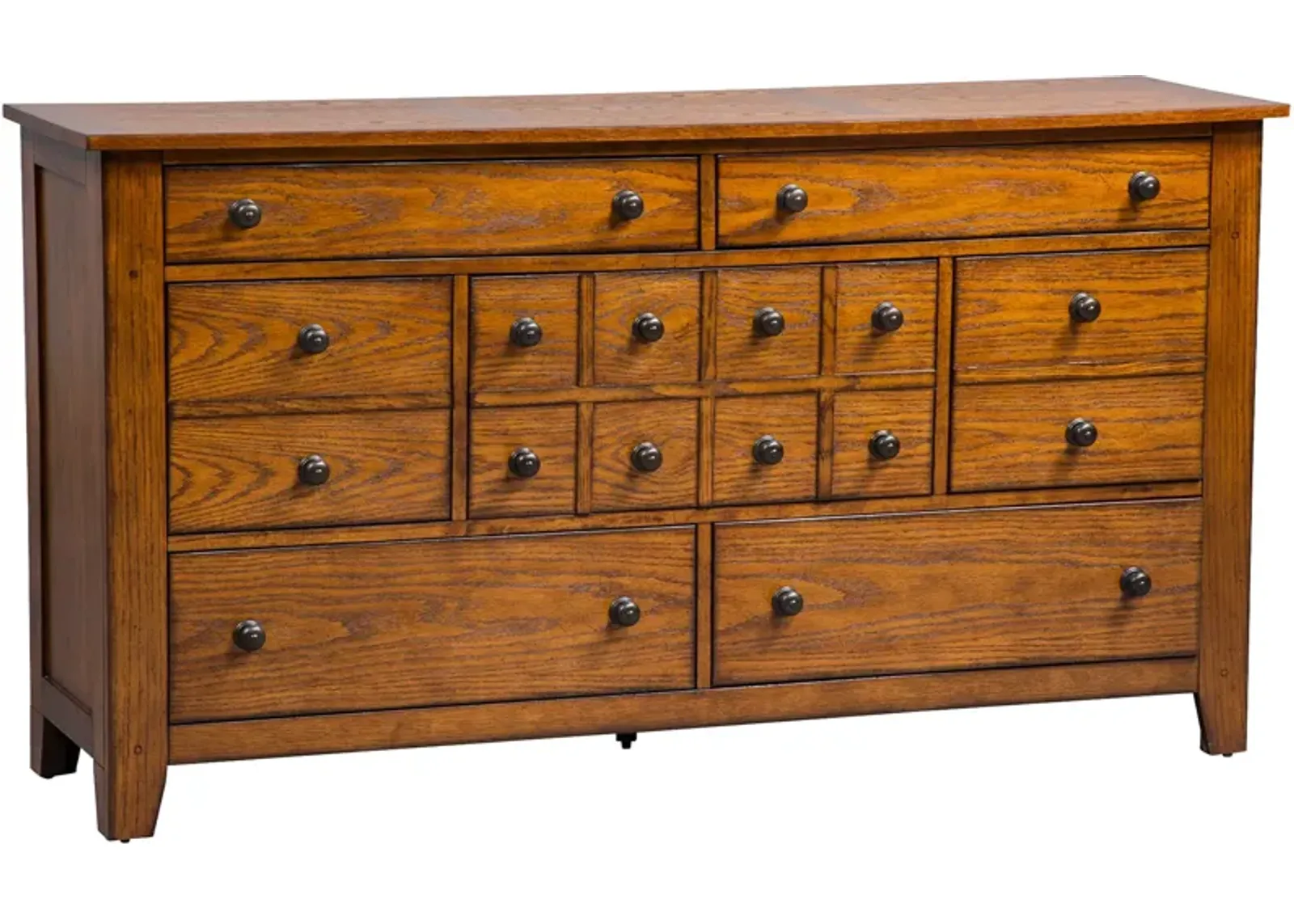 | Grandpas Cabin 7 Drawer Dresser | Medium Brown