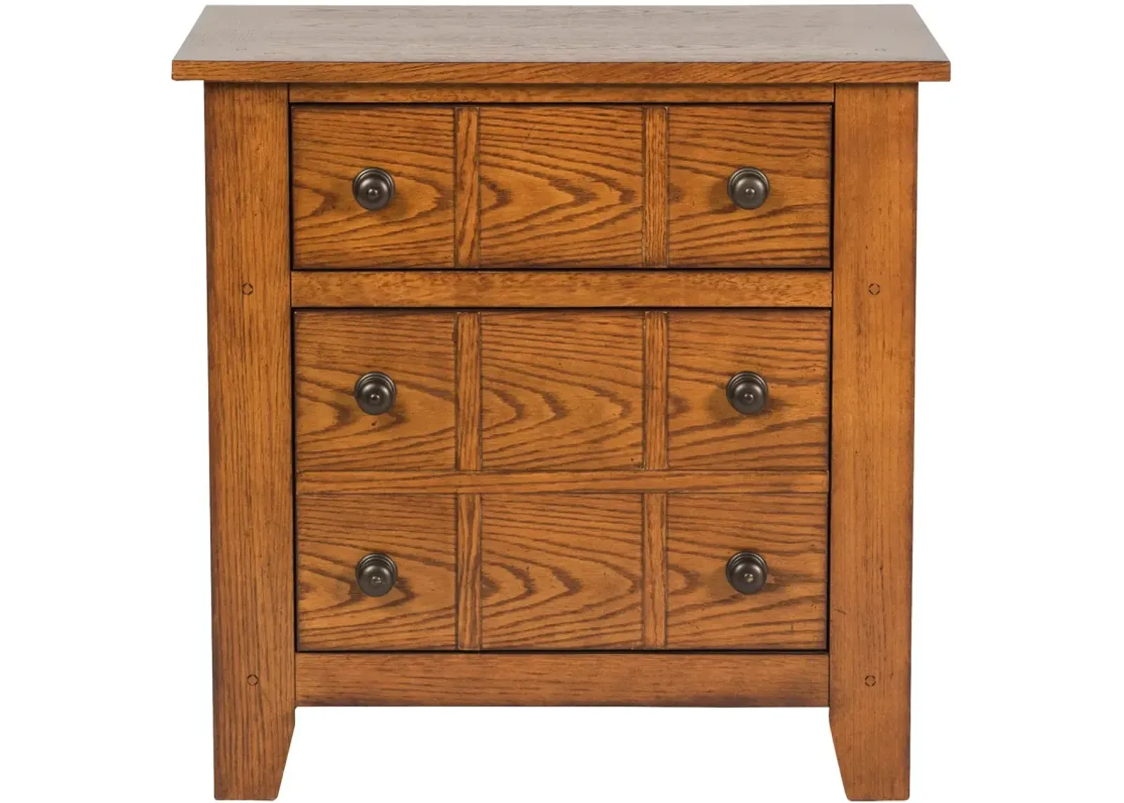 | Grandpas Cabin 2 Drawer Nightstand | Medium Brown