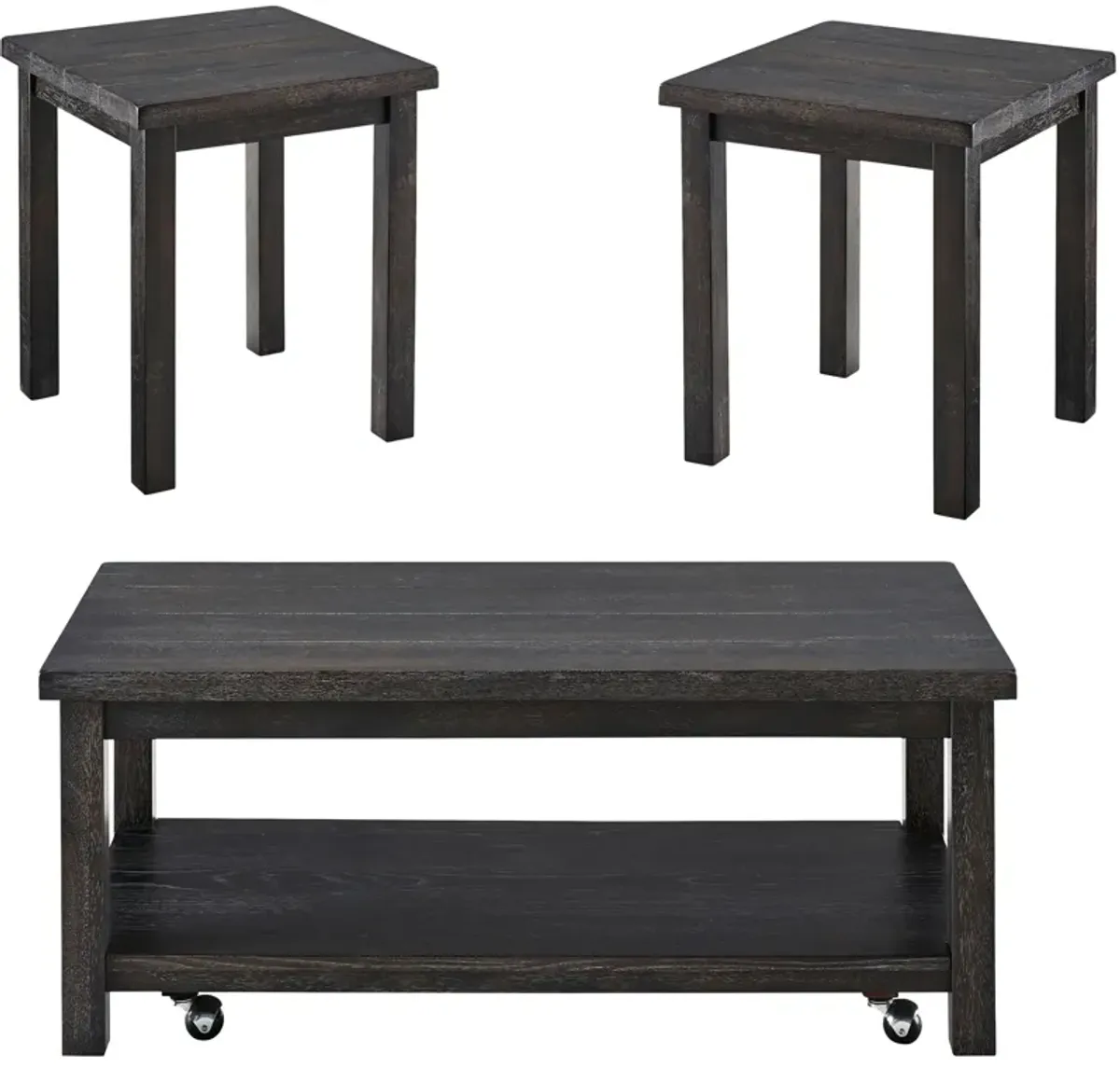 | Silverton II Set of 3 Coffee Tables | Weathered Pepper