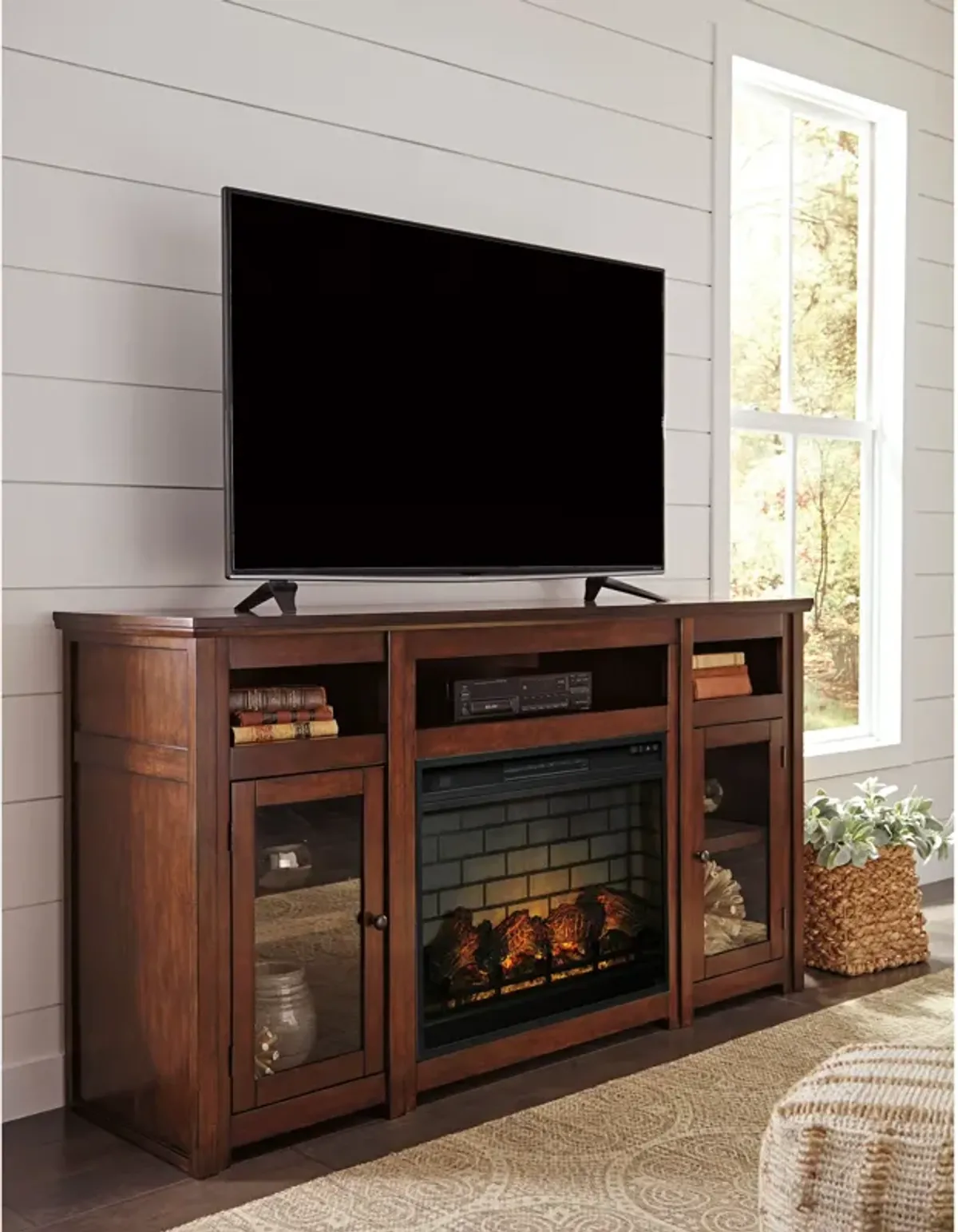 Harpan 72 Inch Fireplace TV Stand