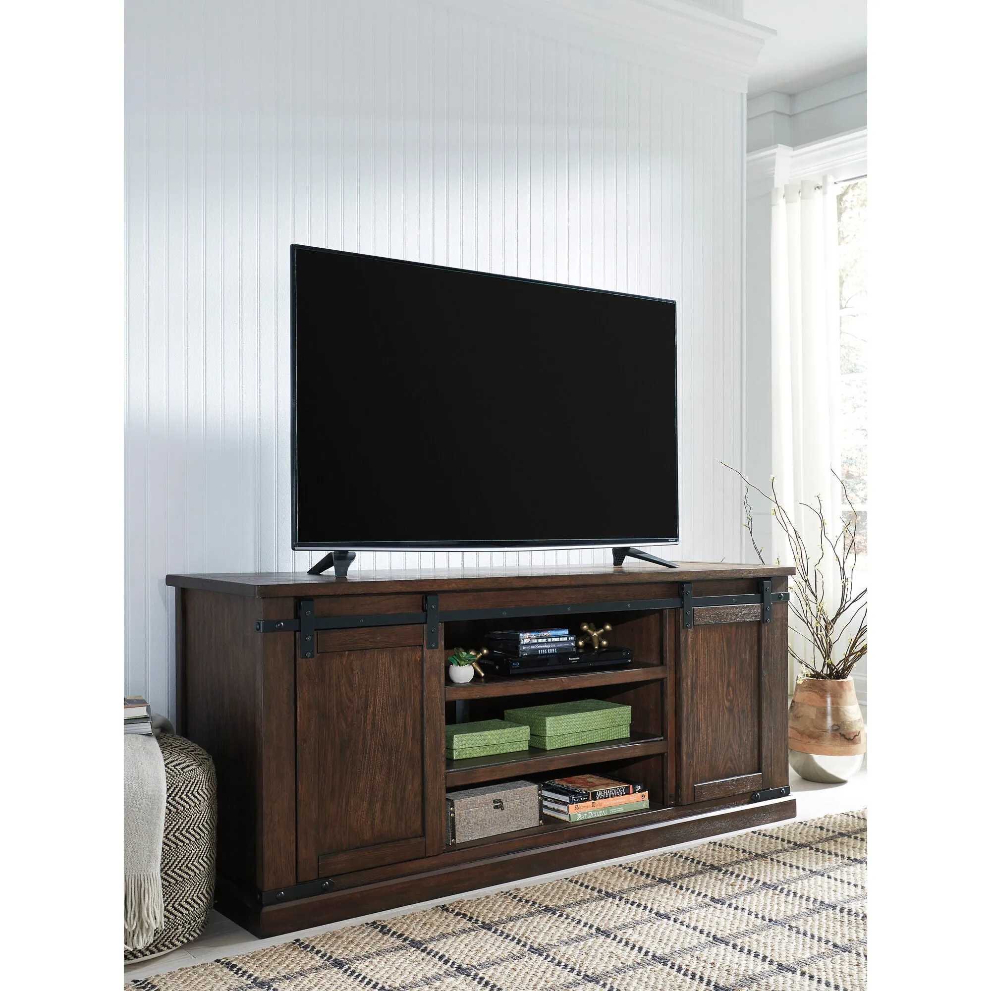 Ashley Furniture | Budmore 70" TV Stand | Rustic Brown