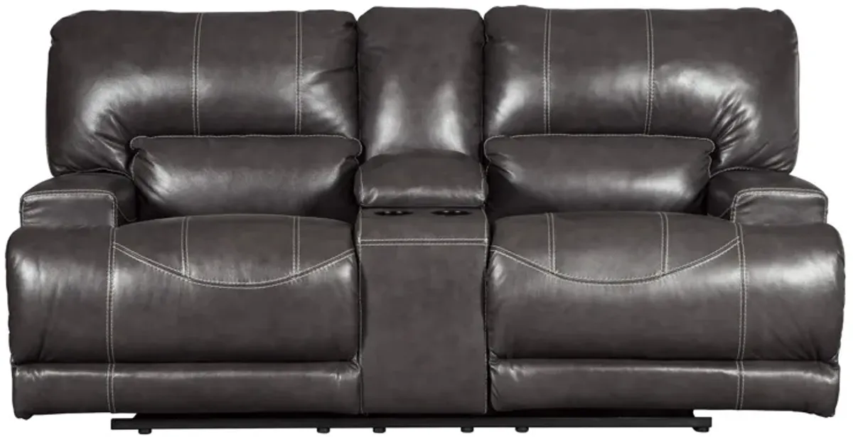 McCaskill Reclining Console Loveseat