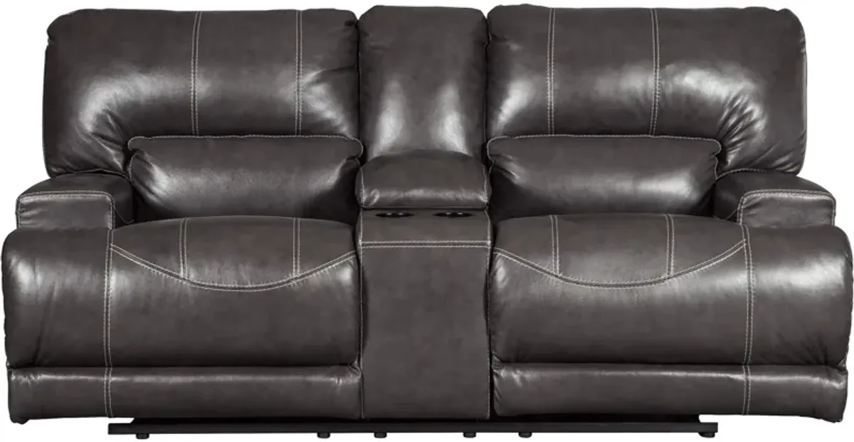 McCaskill Power Reclining Console Loveseat