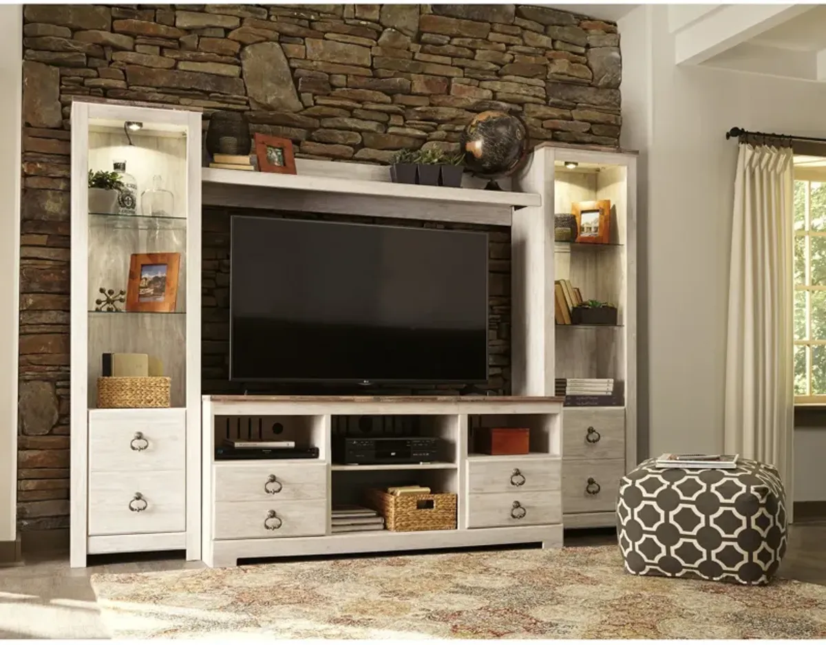 Ashley Furniture Willowton 4 Piece Entertainment Center