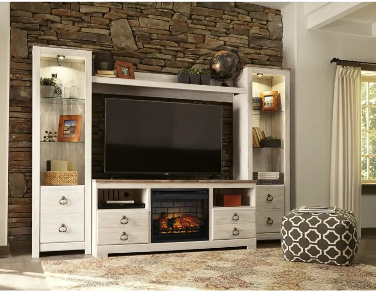 Willowton 4 Piece Fireplace Entertainment Center