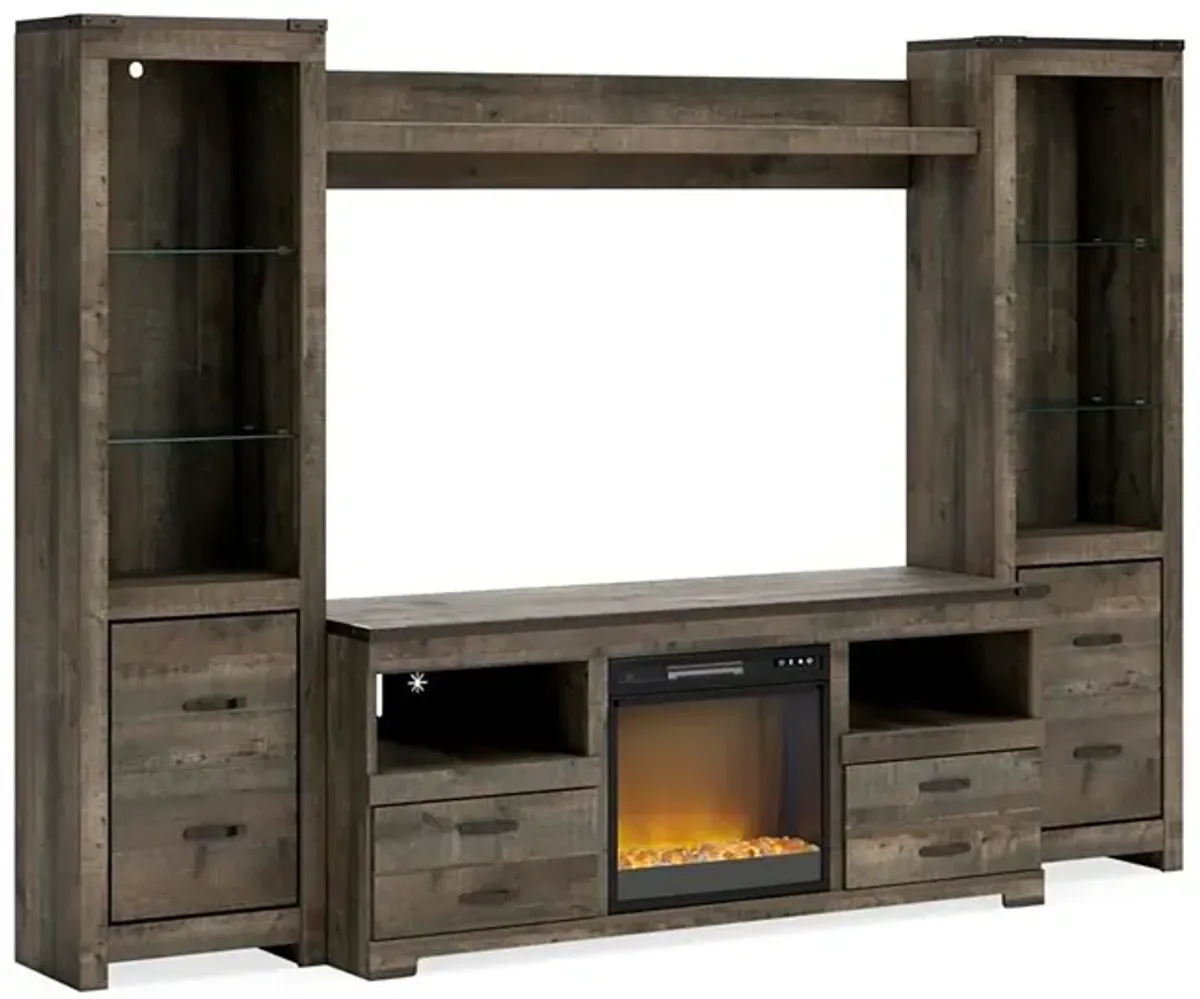 Ashley Furniture | Trinell 63" Fireplace TV Stand | Brown