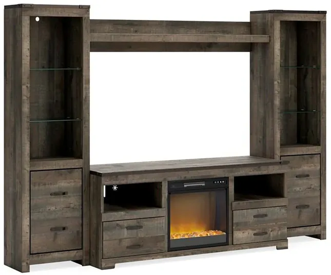 Ashley Furniture | Trinell 63" Fireplace TV Stand | Brown