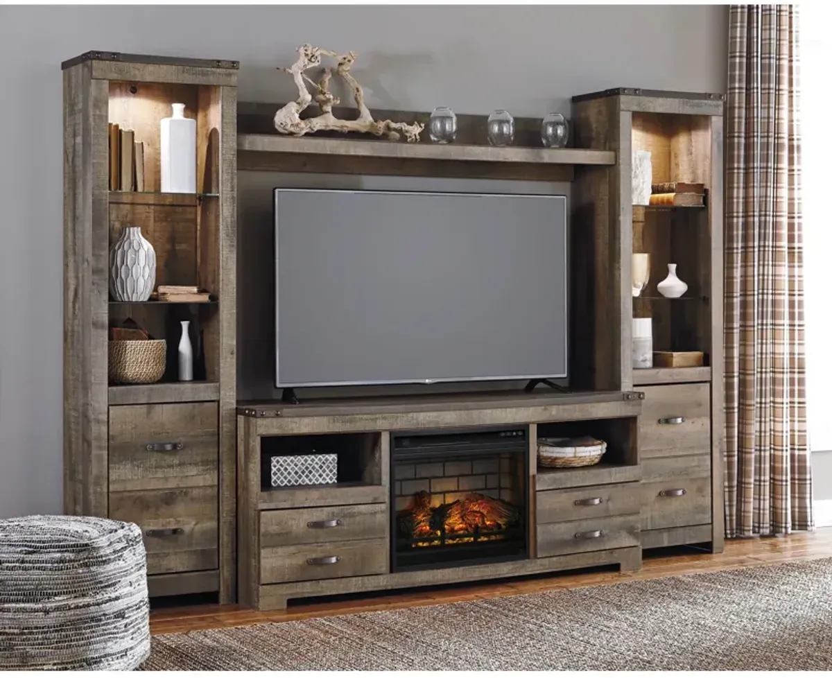 Trinell 4 Piece Infrared Fireplace Entertainment Center