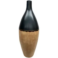 Terracotta Jarron Pinon Clear Medium Short Neck Floor Vase 