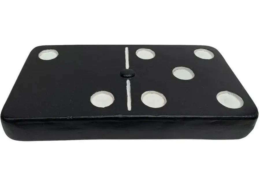 Terracotta Domino 5 Black Sculpture