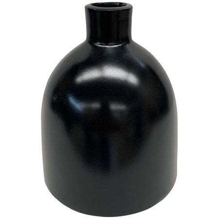 Terracotta Florero Black Medium Bottle Vase