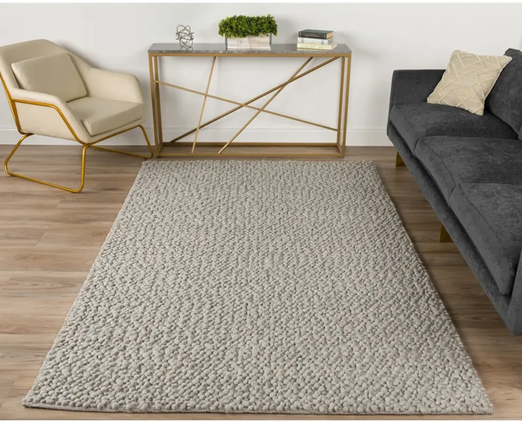 Gorbea Silver 8x10 Area Rug Slumberland Furniture | Furniture.com