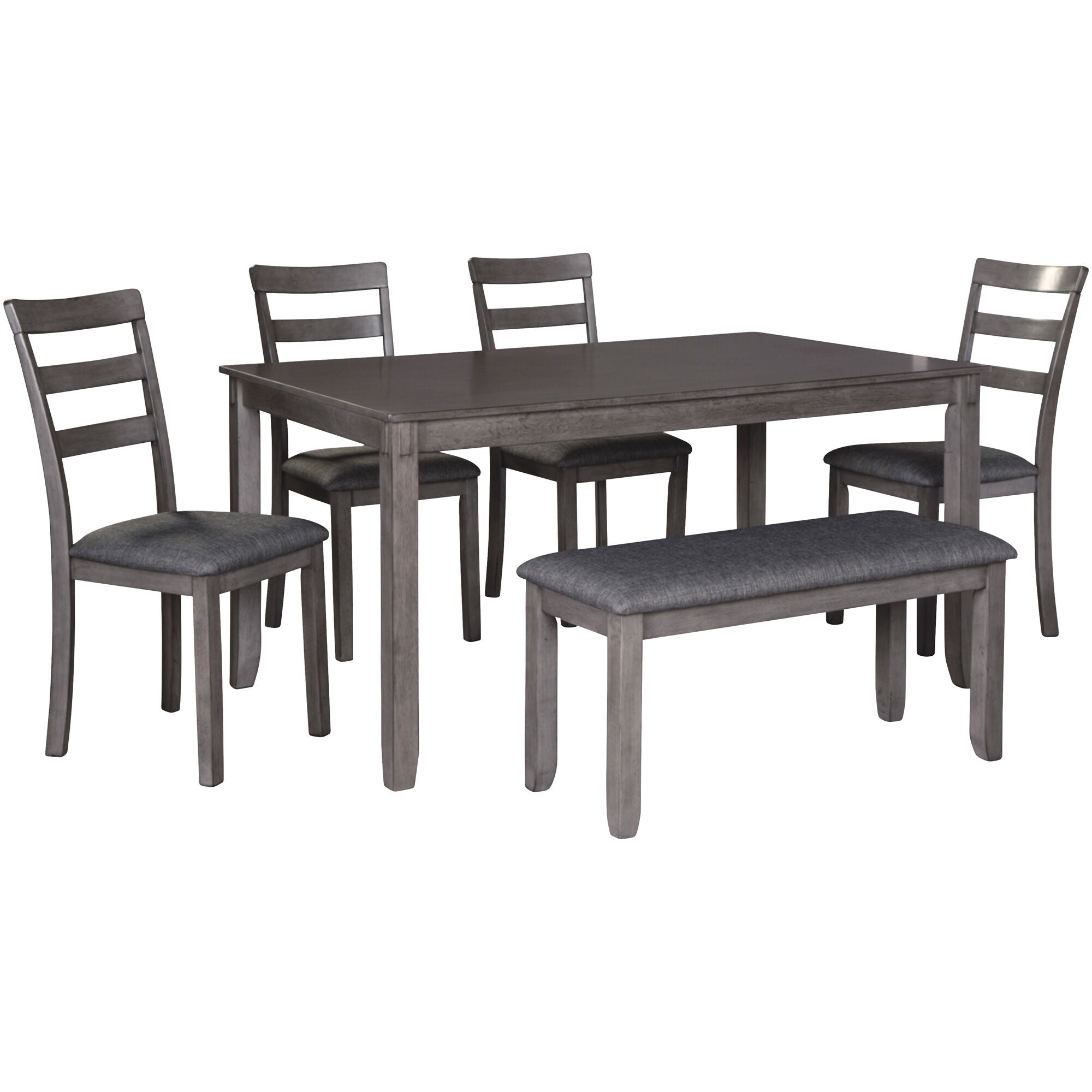 Ashley Furniture | Bridson 6 Piece Dining Set | Gray