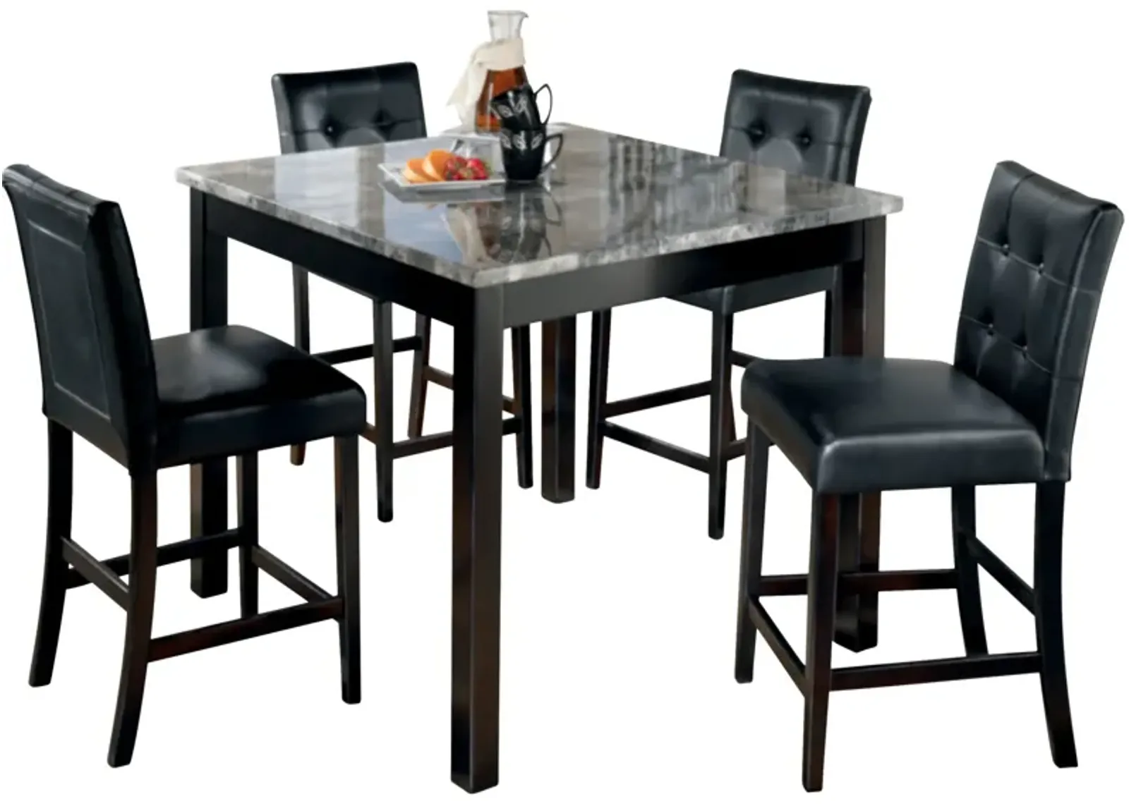 Ashley Furniture | Maysville 5 Piece Counter Dining Set | Black