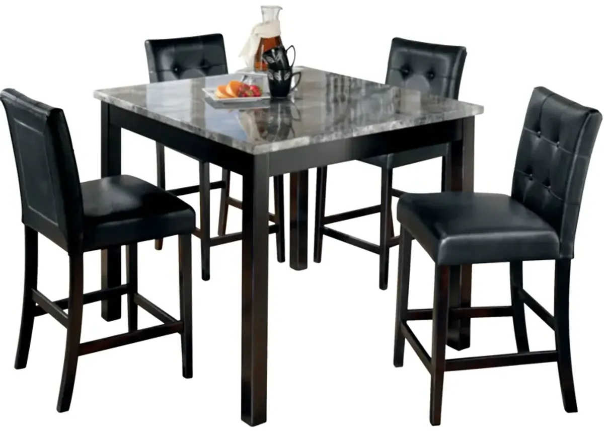 Ashley Furniture | Maysville 5 Piece Counter Dining Set | Black