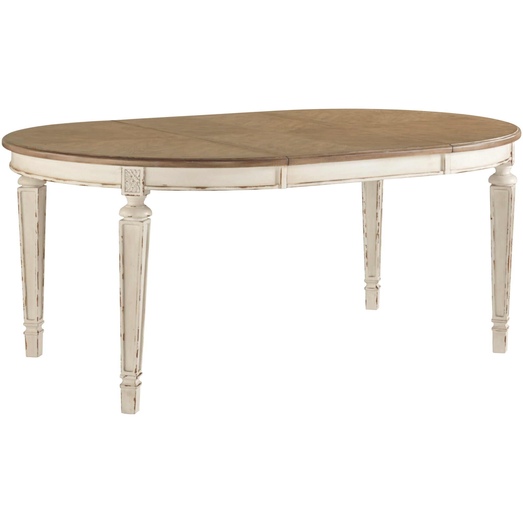 Ashley Furniture | Realyn Round Dining Table | Chipped White