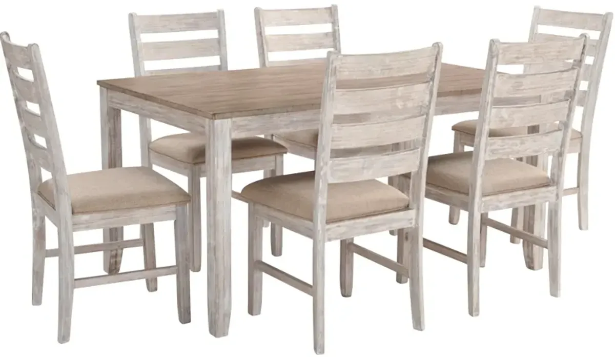 Ashley Furniture | Skempton 7 Piece Dining Set | White