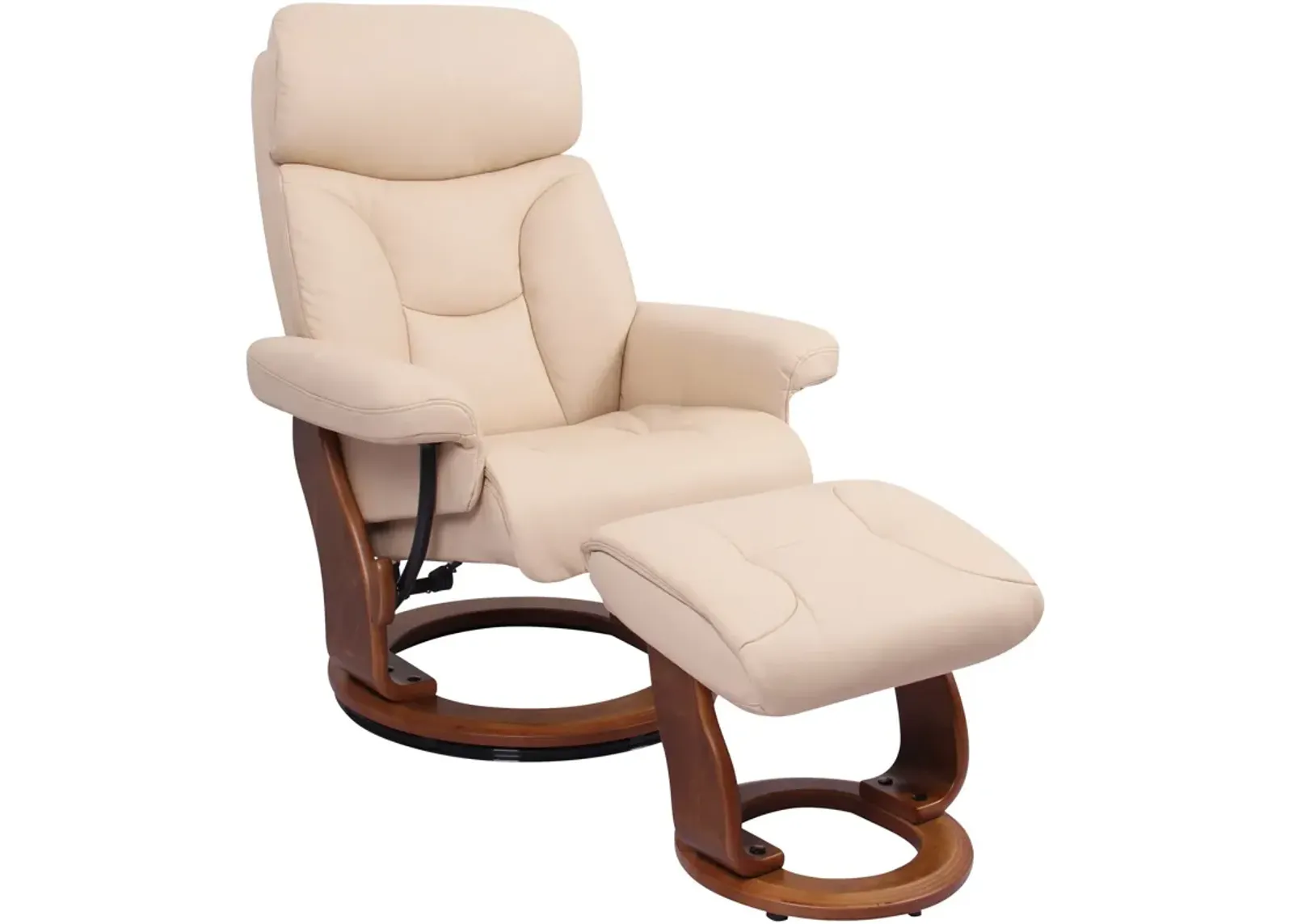 | Emmie Recliner with Ottoman | Khaki