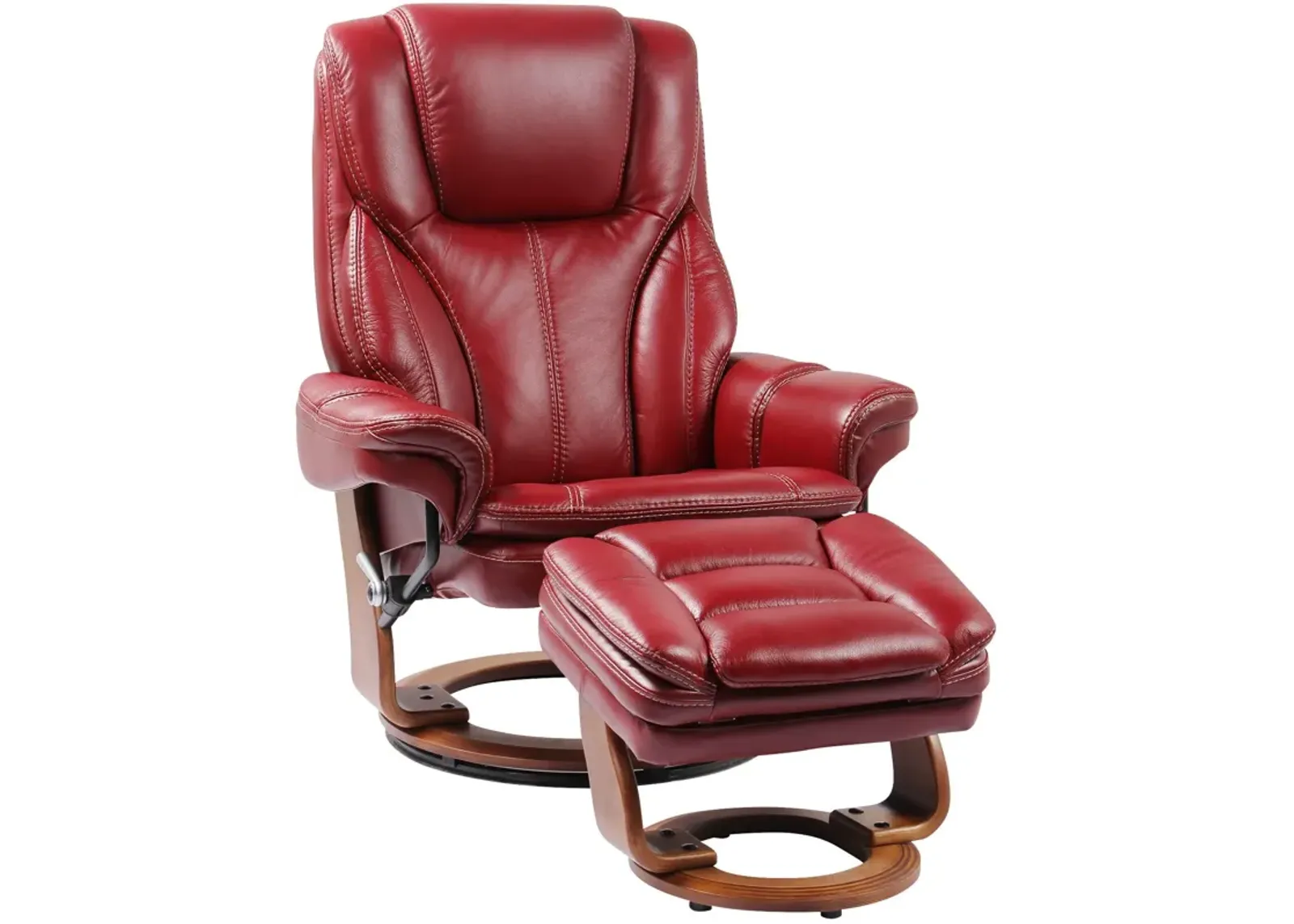 | Hana Recliner with Ottoman | Ruby Red