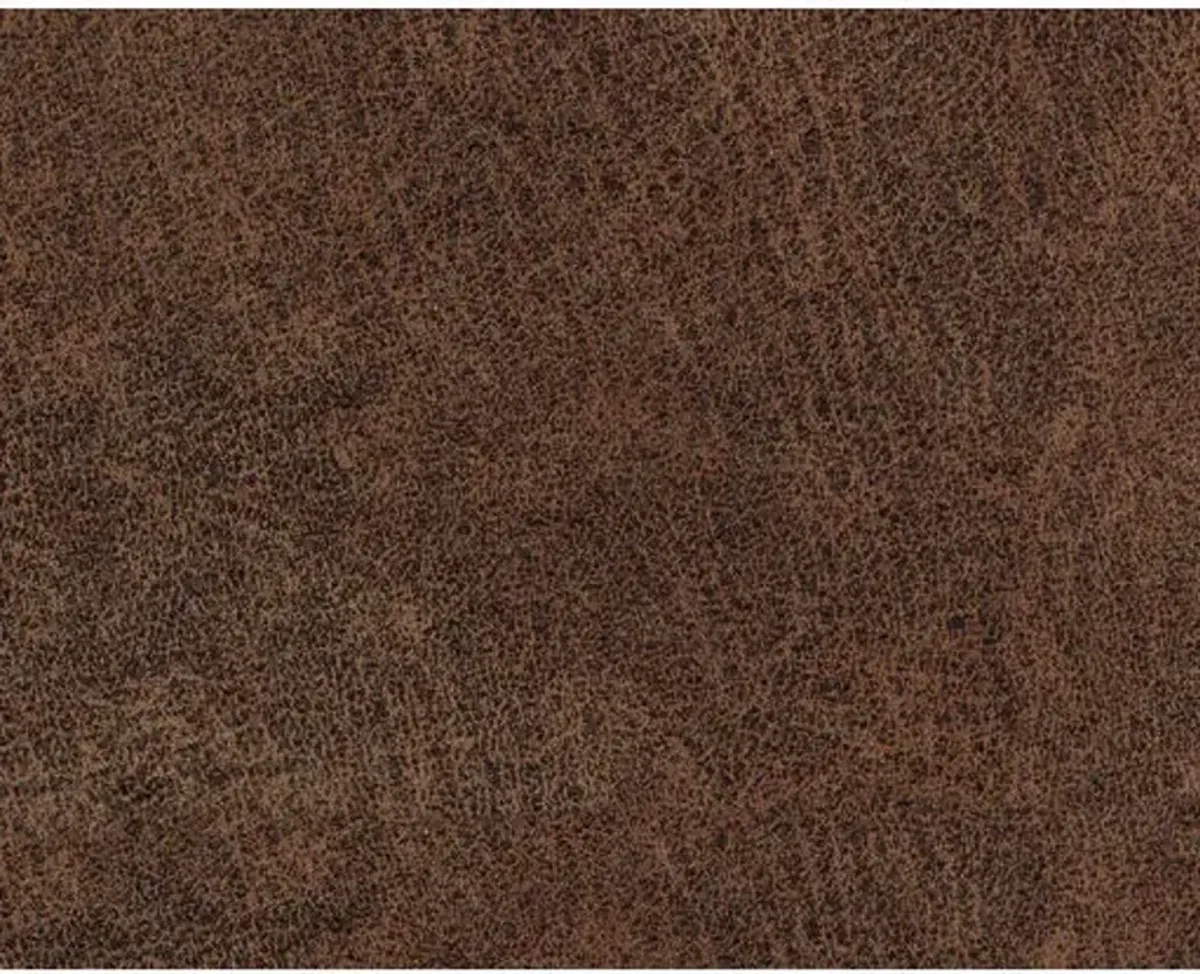 Dimensions by England Tenor Leather Ottoman