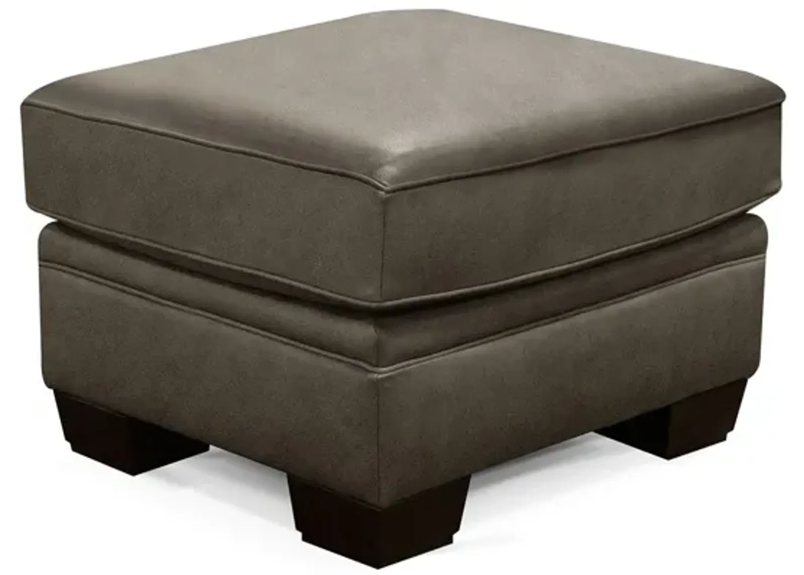 | Tenor Leather Ottoman | Fox