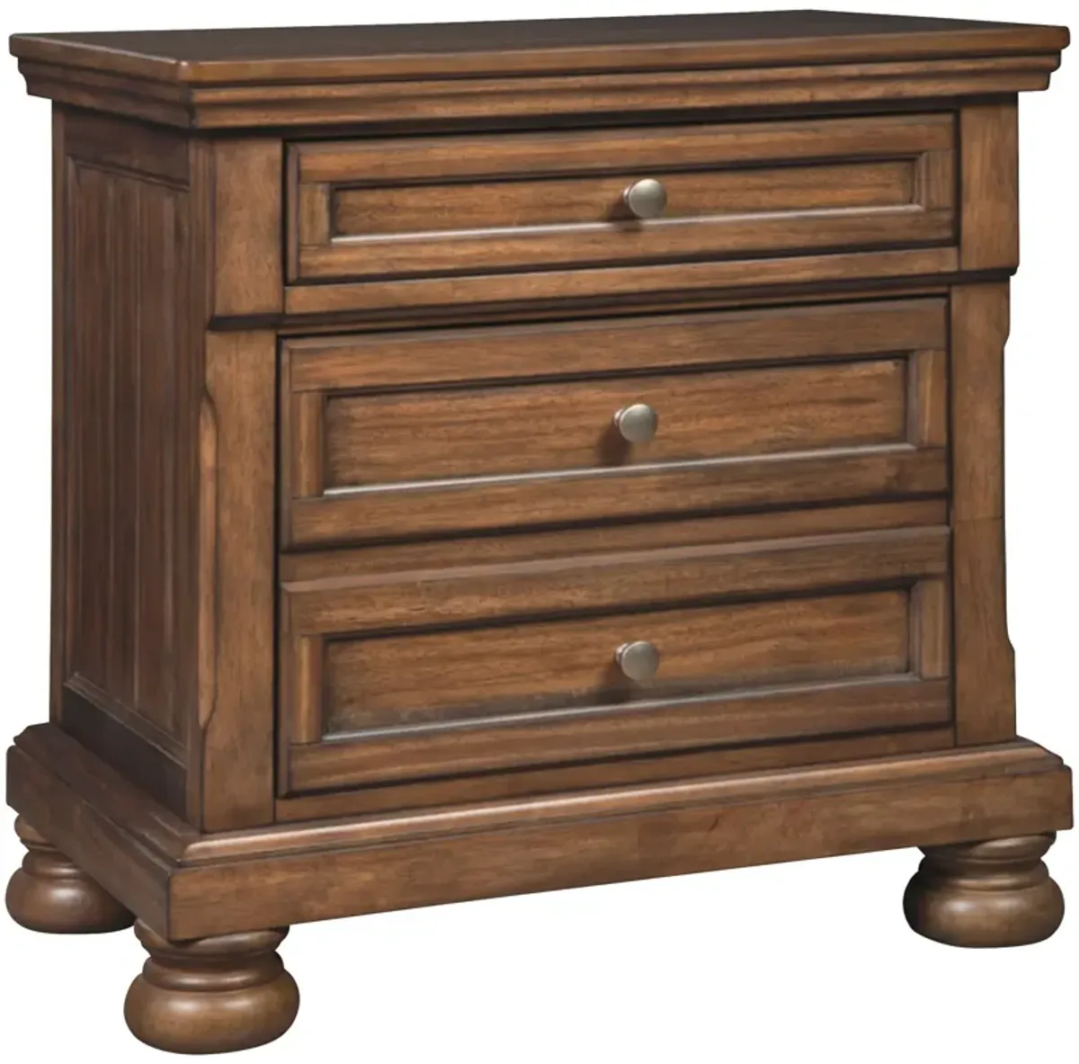 Ashley Furniture | Flynnter Nightstand | Medium Brown