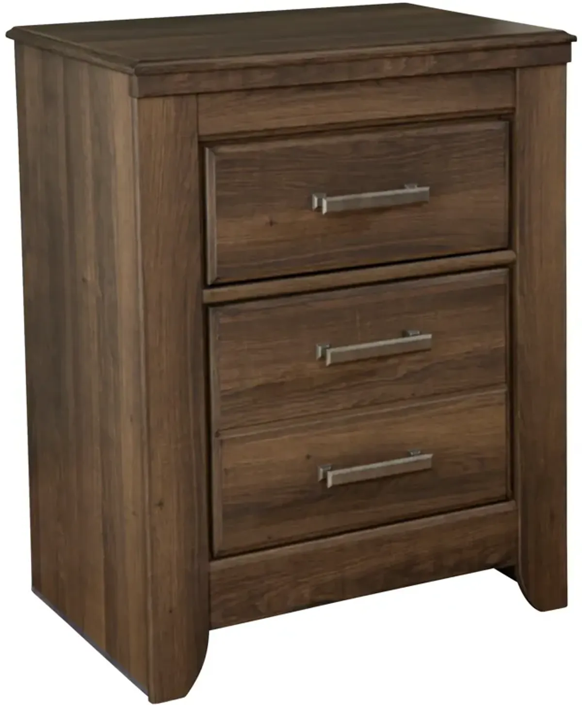 Ashley Furniture | Juararo Two Drawer Nightstand | Dark Brown