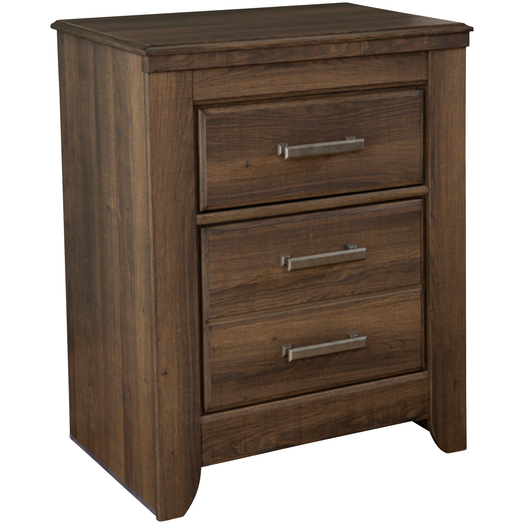 Ashley Furniture | Juararo Two Drawer Nightstand | Dark Brown