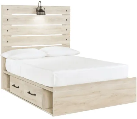Cambeck White Full 2 Drawer Storage Bed