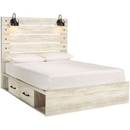 Cambeck White Queen 4 Drawer Storage Bed