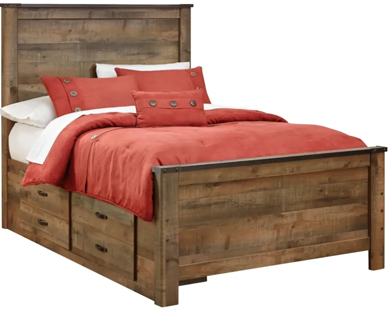 Trinell Storage Panel Bed