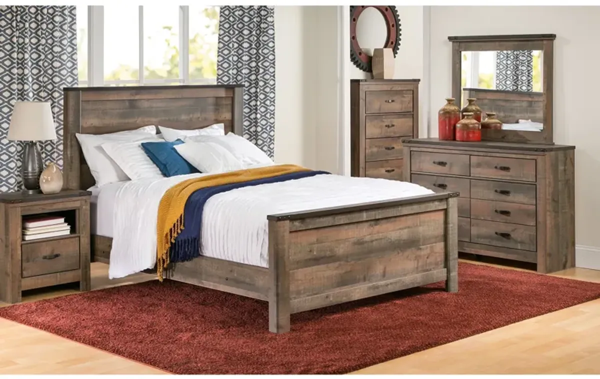 Trinell Panel Bed